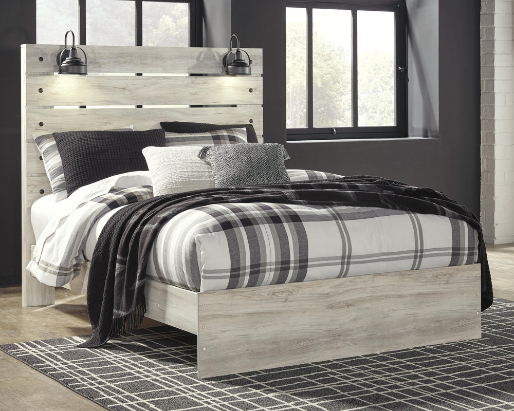 Cambeck Queen Panel Bed, Dresser, Mirror, Chest and Nightstand - Whitewash (25)