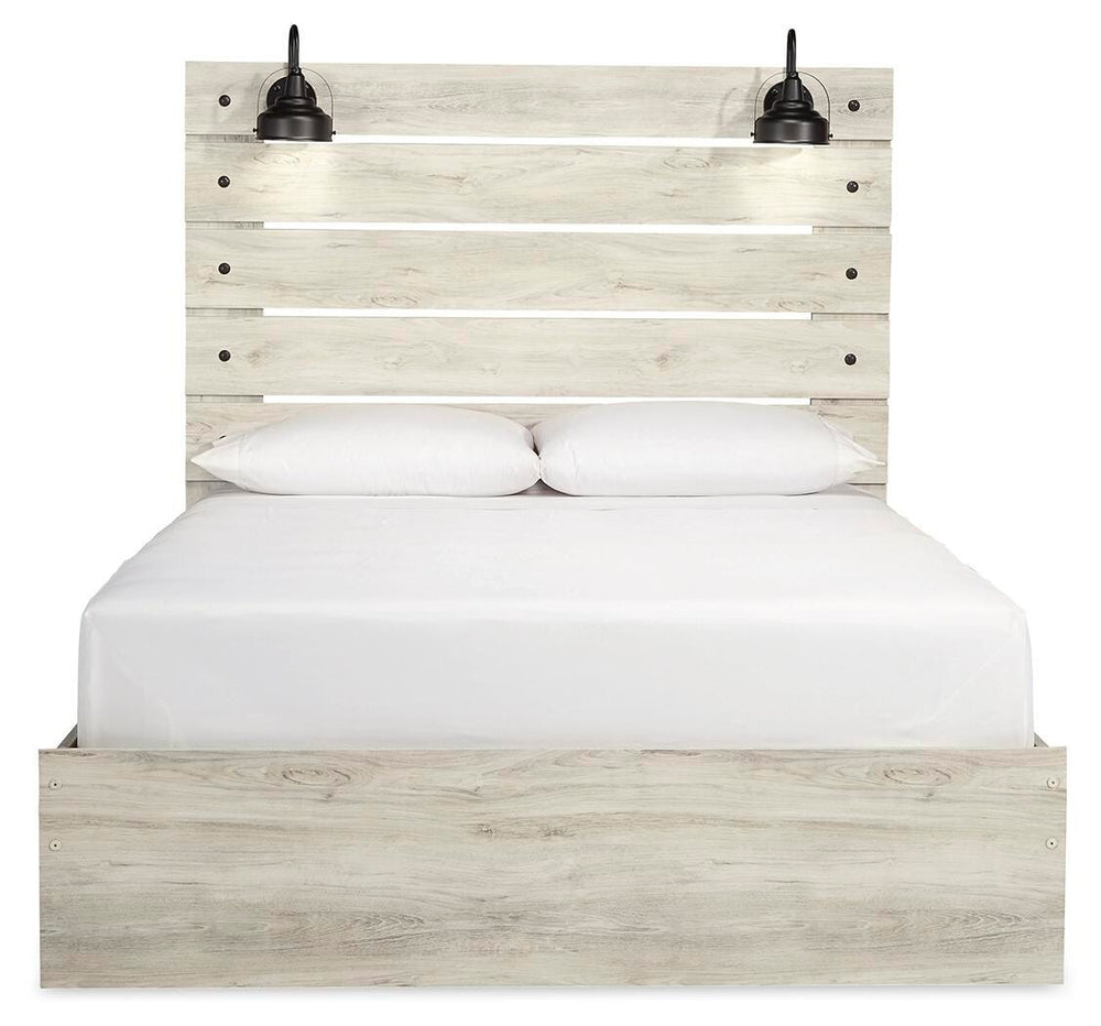 Cambeck Queen Panel Bed, Dresser, Mirror, Chest and Nightstand - Whitewash (6)