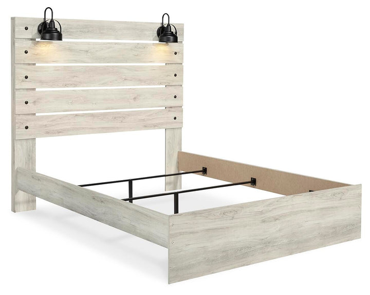 Cambeck Queen Panel Bed, Dresser, Mirror, Chest and Nightstand - Whitewash (9)