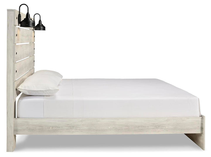 Cambeck King Panel Bed, Dresser, Chest and 2 Nightstands - Whitewash (15)