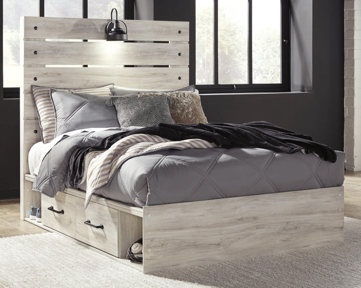 Cambeck Full Panel Bed, Dresser, Chest and Nightstand - Whitewash (24)
