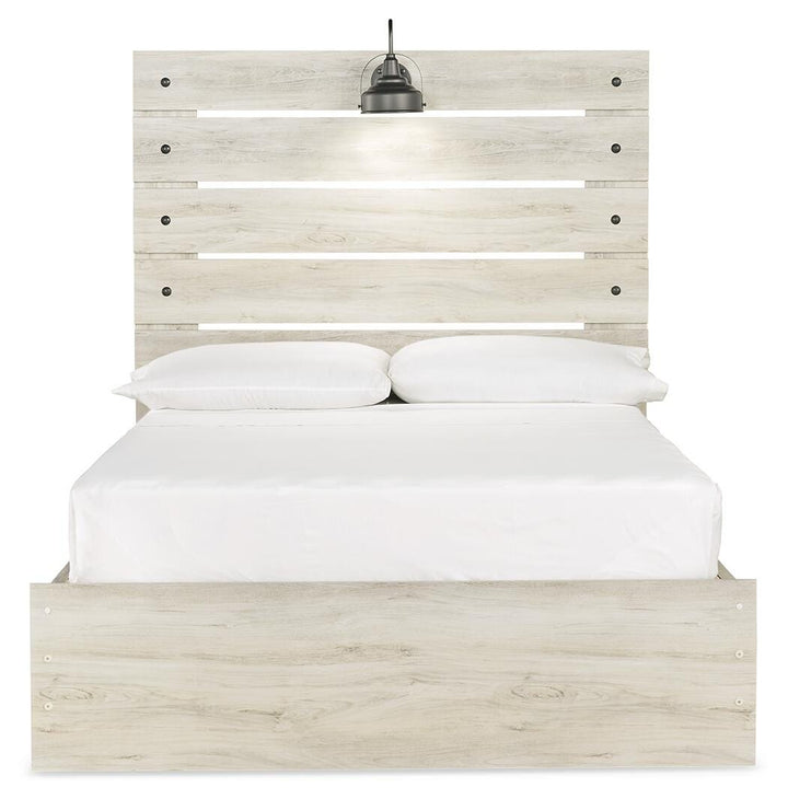 Cambeck Full Panel Bed with Storage, Chest and Nightstand - Whitewash (9)