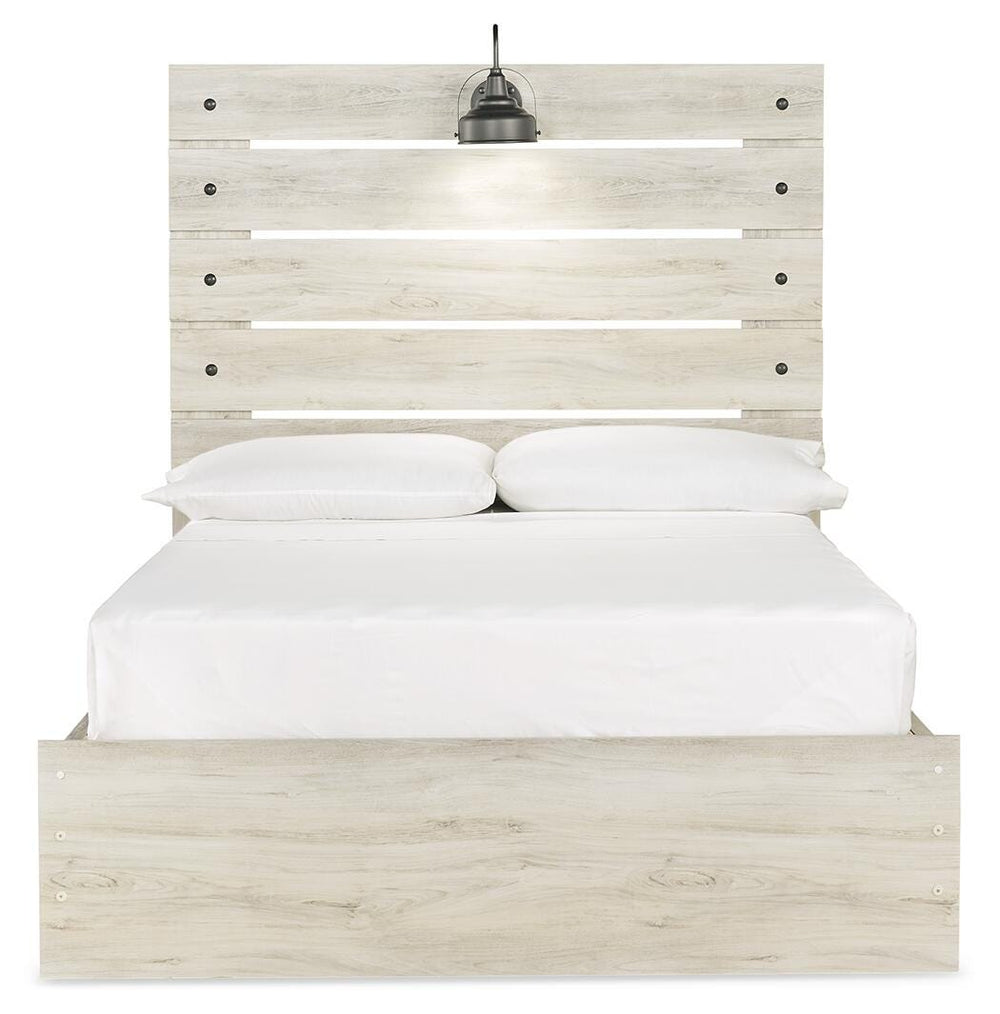 Cambeck Full Panel Bed with Storage, Dresser and Nightstand - Whitewash (7)