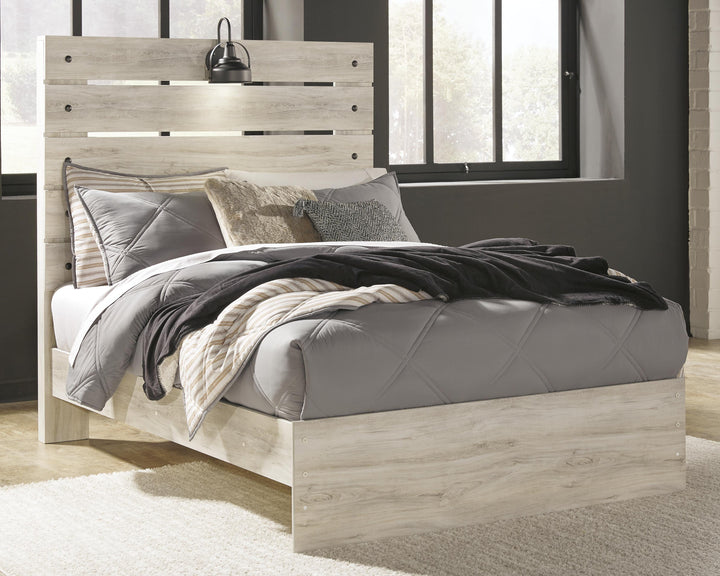 Cambeck Full Panel Bed - Whitewash (2)