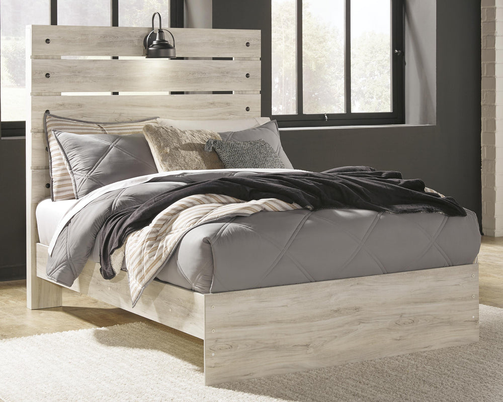 Cambeck Full Panel Bed - Whitewash (2)