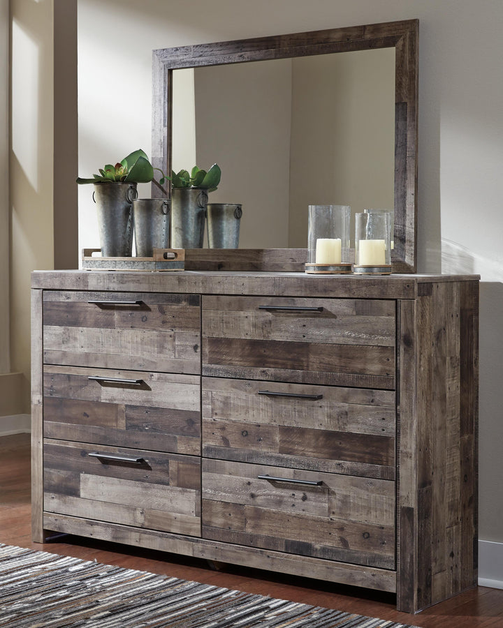Derekson Twin Panel Bed, Dresser and Mirror (6)