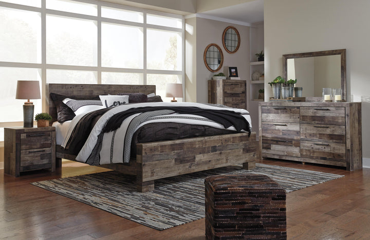 Derekson King Panel Bed - Multi Gray (6)