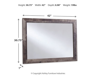 Derekson Bedroom Mirror - Dark Gray