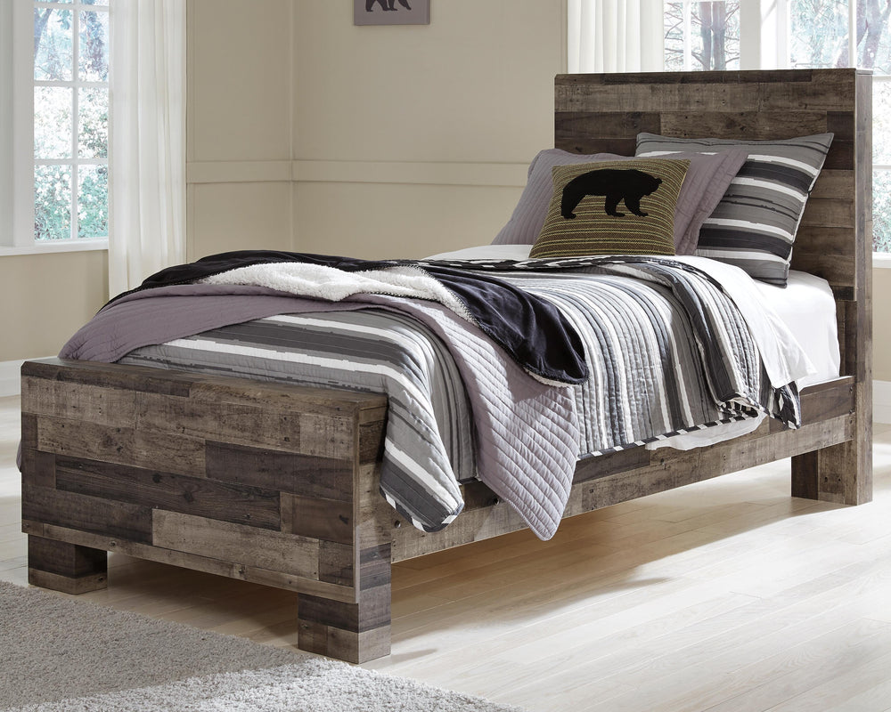 Derekson Twin Panel Bed, Dresser and Mirror (8)