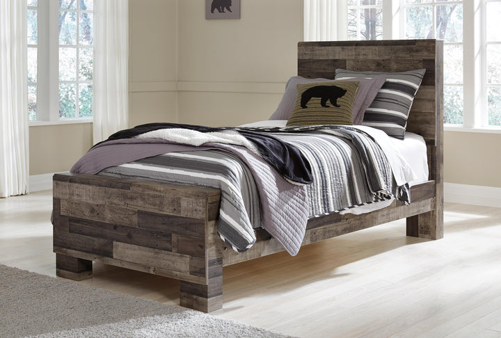 Derekson Twin Panel Bed, Dresser and Mirror (9)