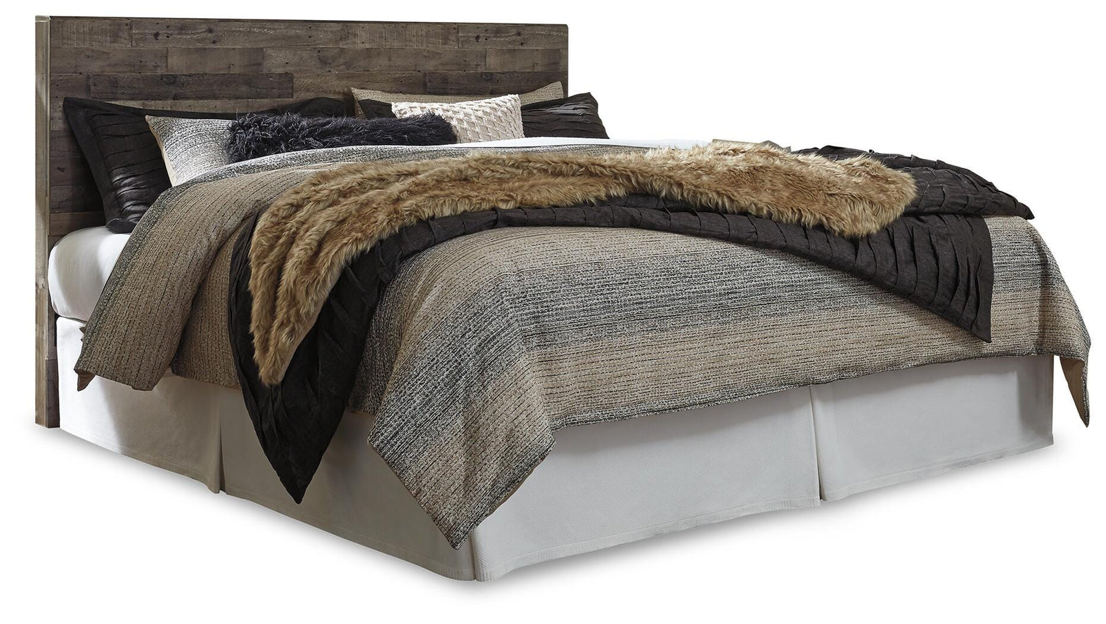 Derekson King Panel Headboard - Dark Gray (1)
