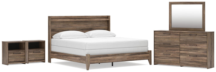 Elbrim King Panel Bed, Dresser, Mirror and 2 Nightstands (1)