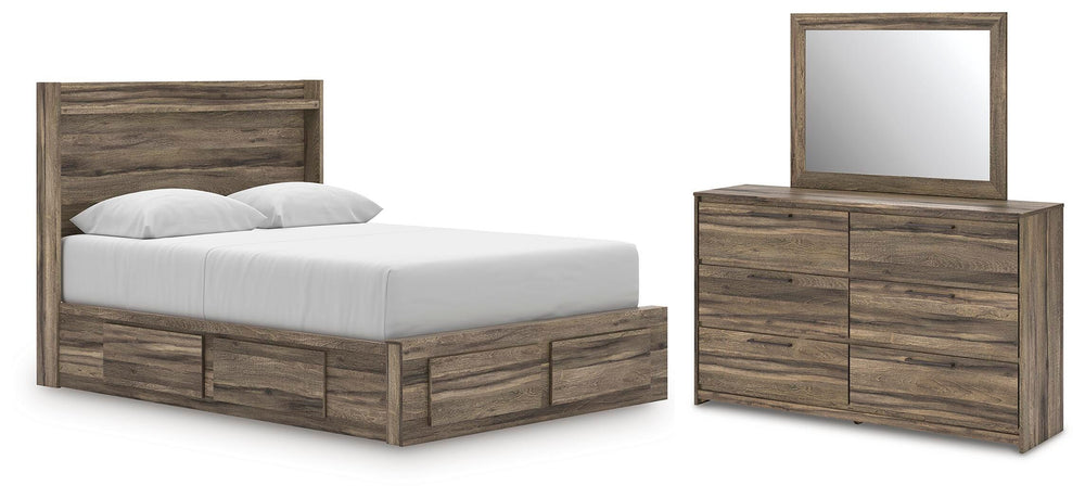 Elbrim Queen Panel Storage Bed, Dresser and Mirror (1)
