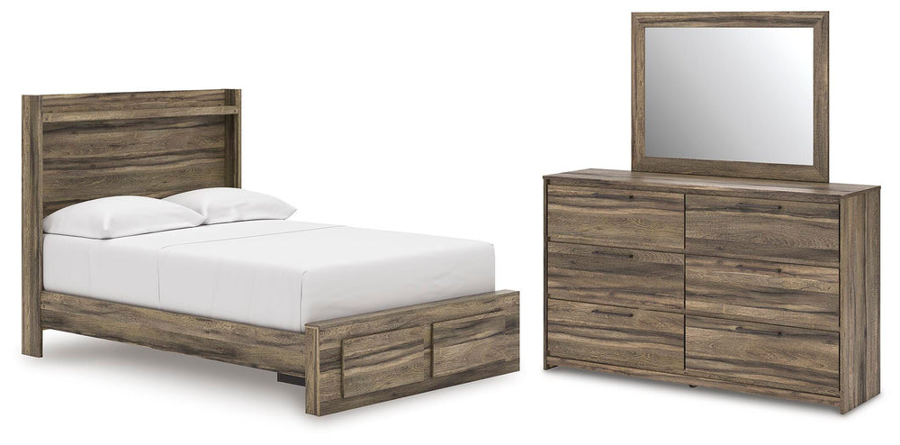 Elbrim Full Panel Storage Bed, Dresser and Mirror (1)