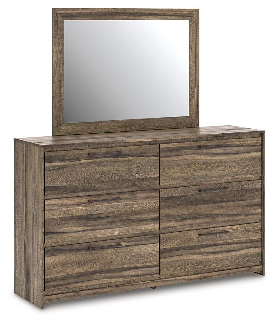 Elbrim Dresser and Mirror - Dark Brown (1)