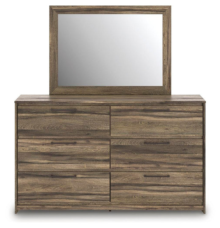 Elbrim Dresser and Mirror - Dark Brown (4)