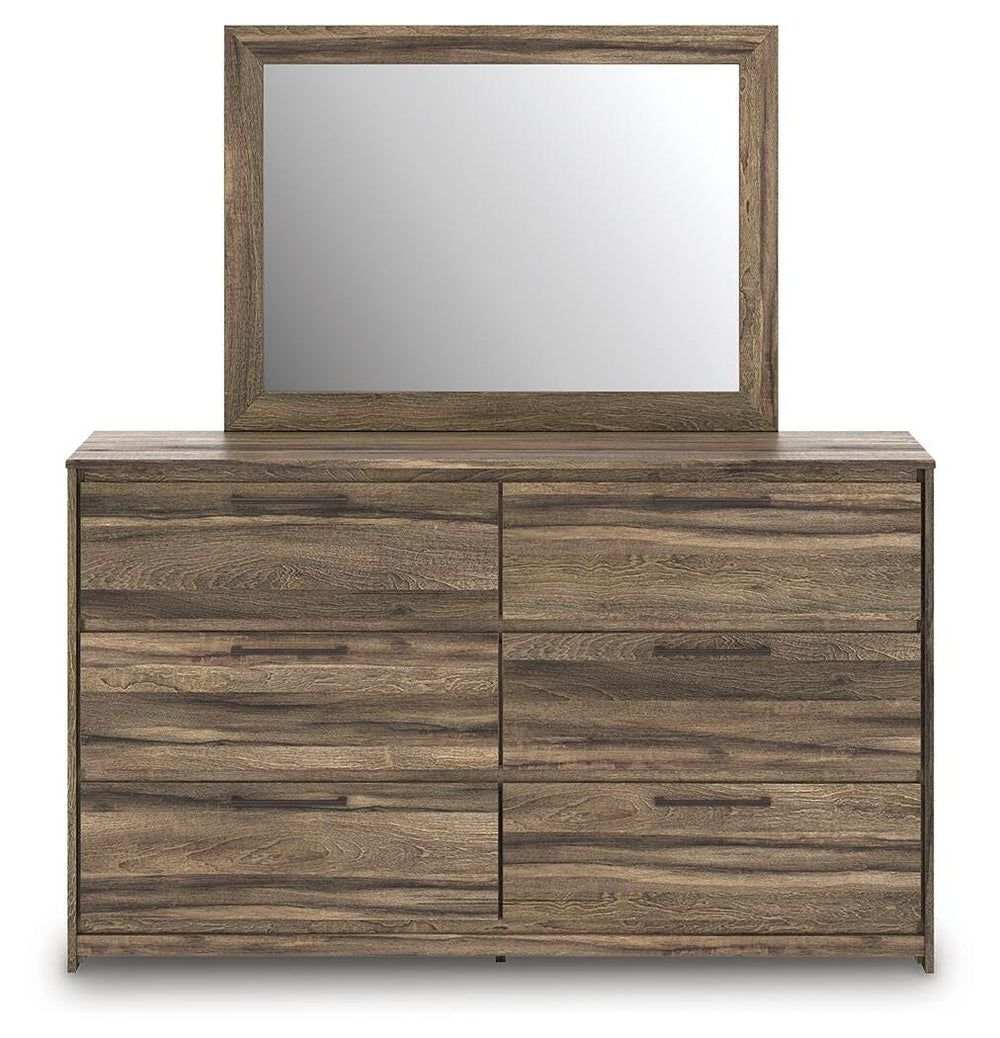 Elbrim Dresser and Mirror - Dark Brown (4)