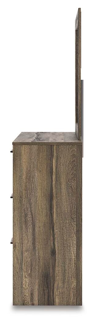 Elbrim Dresser and Mirror - Dark Brown (6)