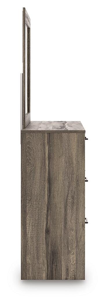 Elbrim Dresser and Mirror - Dark Brown (7)