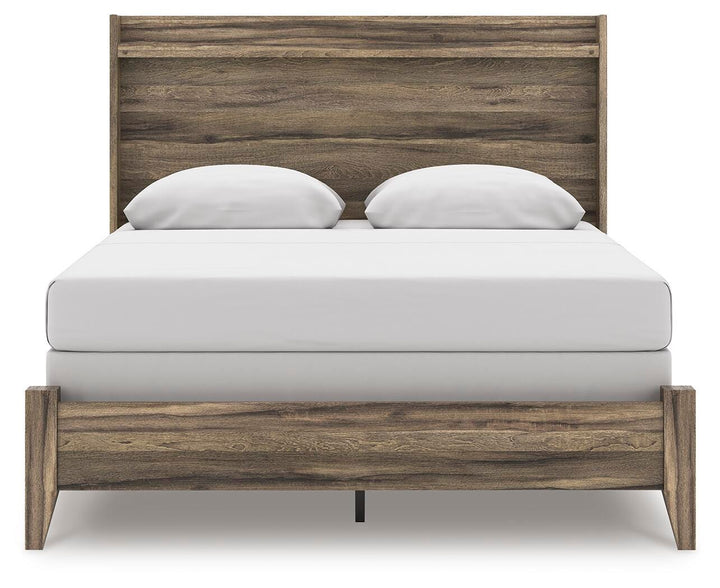 Elbrim Queen Panel Bed - Dark Brown (5)