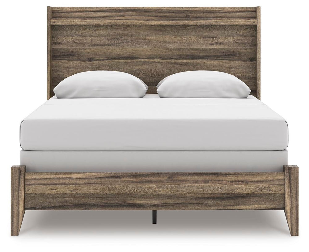 Elbrim Queen Panel Bed - Dark Brown (5)