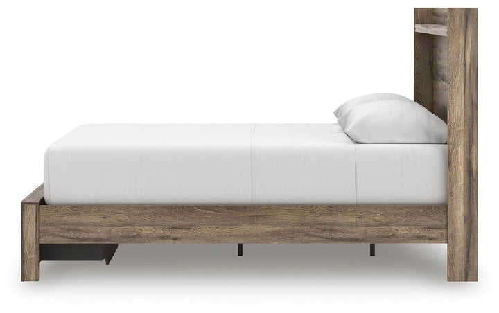 Elbrim Queen Panel Storage Bed, Dresser and Nightstand - Brown (15)