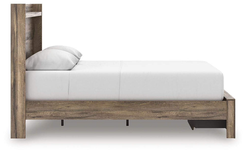 Elbrim Queen Panel Storage Bed - Brown (8)
