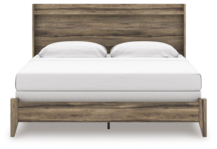 Elbrim King Panel Bed - Dark Brown (5)