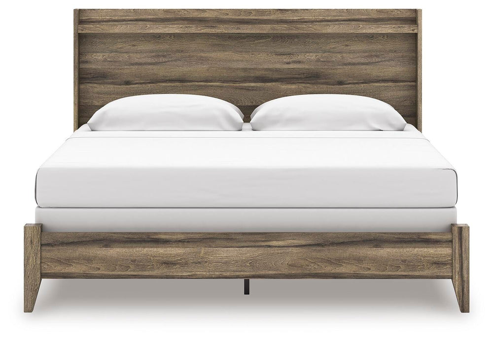 Elbrim King Panel Bed - Dark Brown (5)