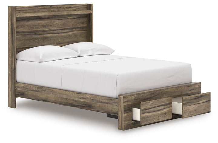 Elbrim Full Panel Storage Bed - Brown (5)