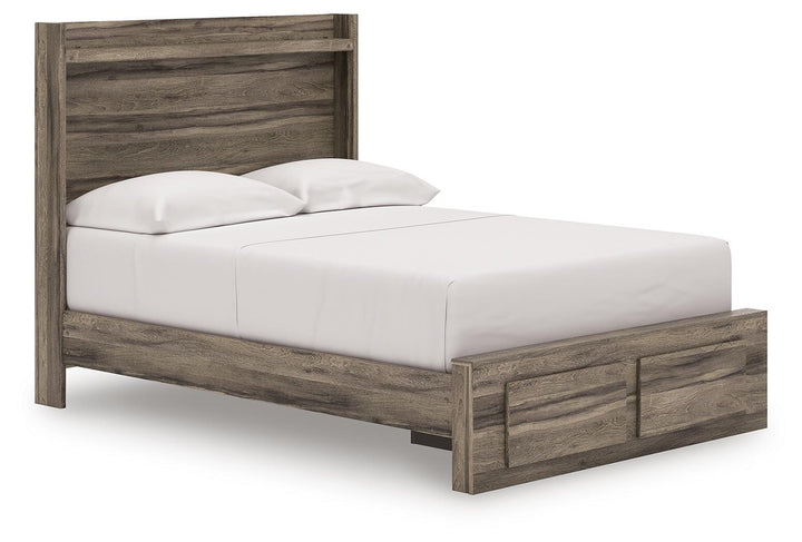 Elbrim Full Panel Storage Bed - Brown (1)