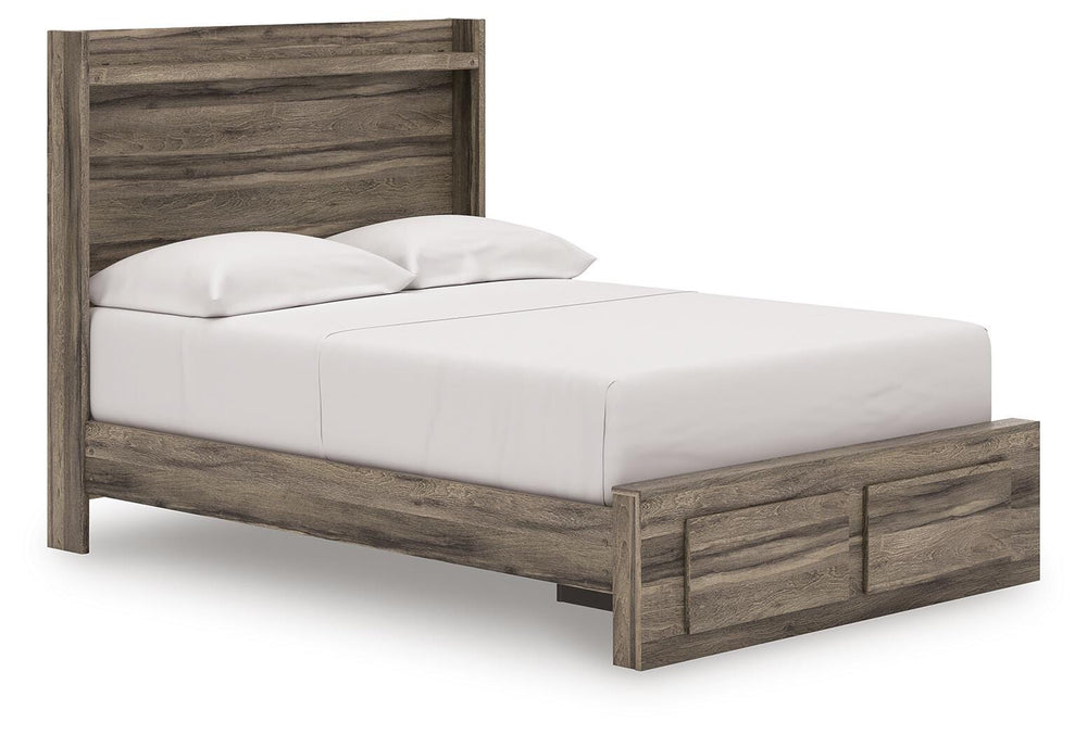 Elbrim Full Panel Storage Bed - Brown (1)