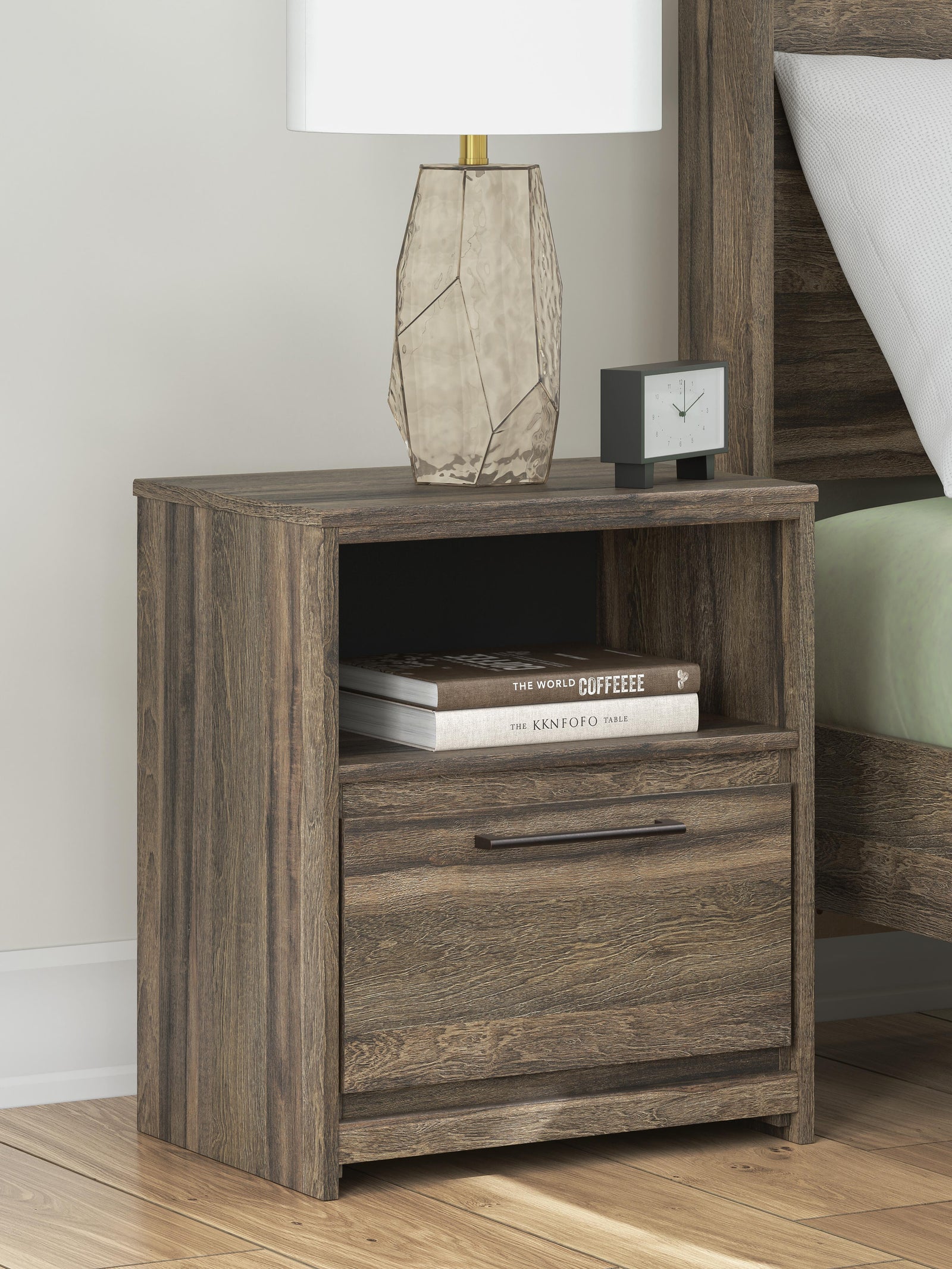 Elbrim Nightstand - Dark Brown (1)