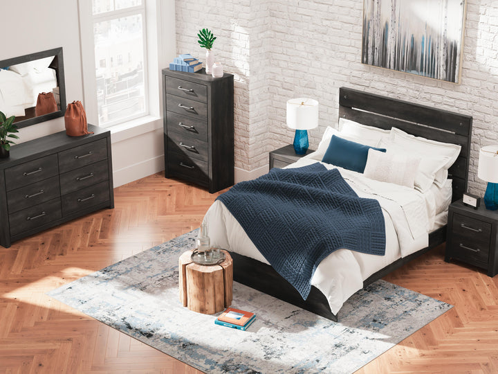 Hollivern Queen Panel Bed - Dark Gray (12)