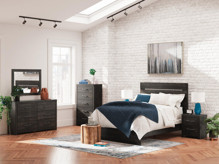 Hollivern Queen Panel Bed - Dark Gray (11)