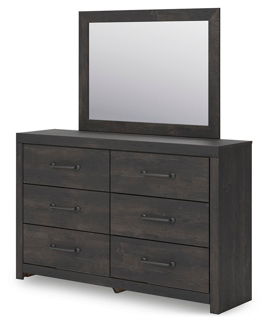 Hollivern Dresser and Mirror - Dark Gray (3)