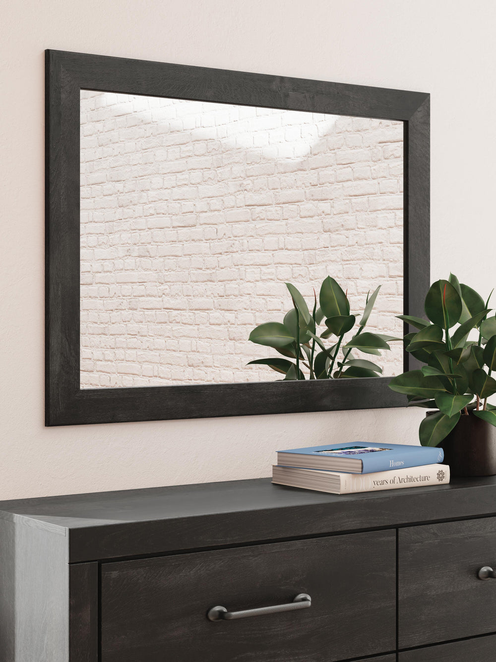 Hollivern Dresser and Mirror - Dark Gray (9)