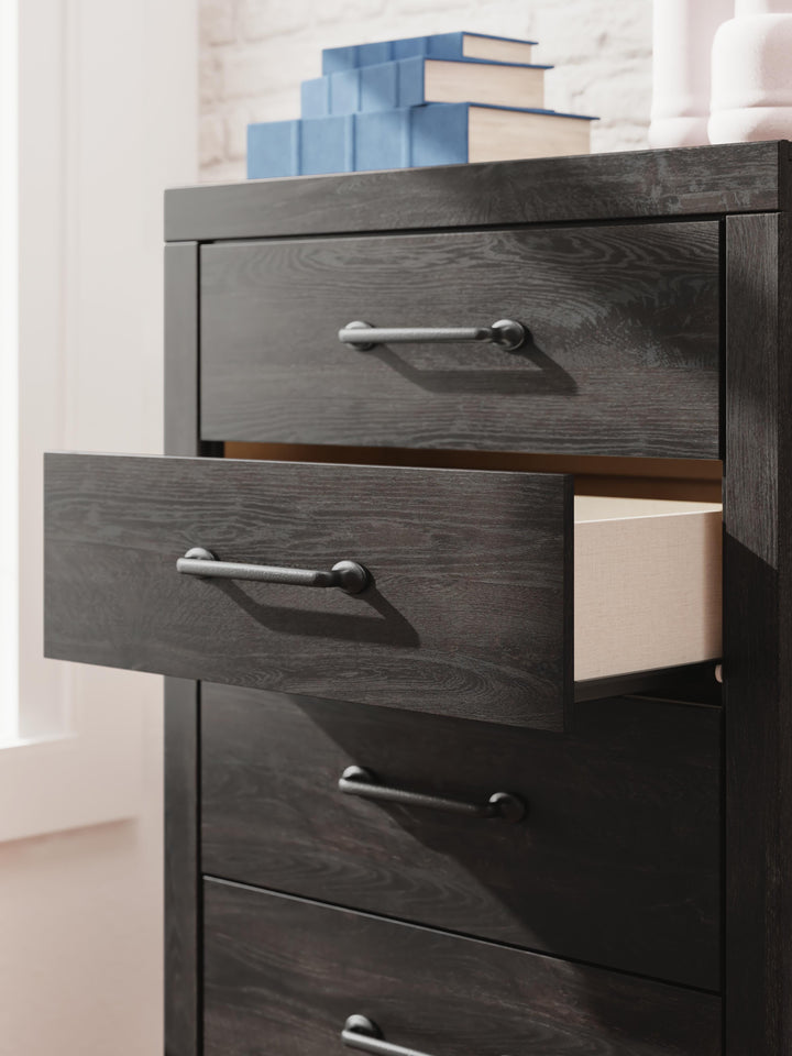 Hollivern Chest of Drawers - Dark Gray (10)