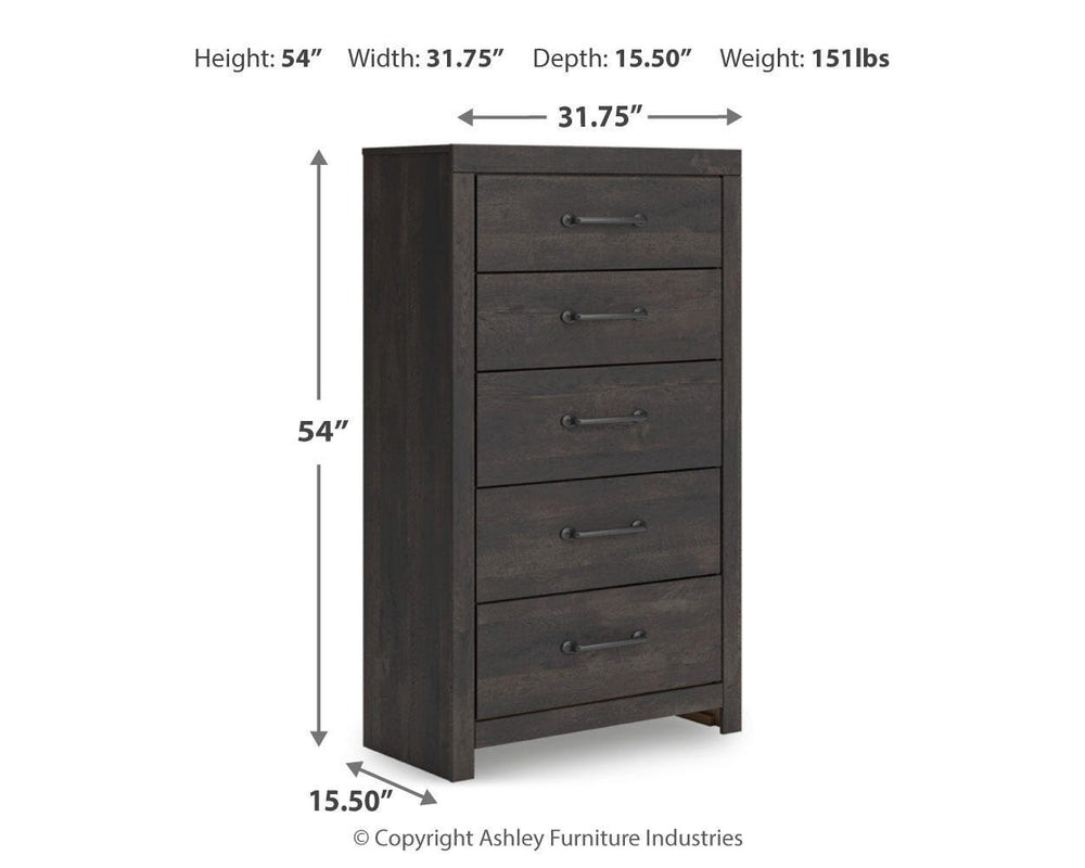 Hollivern Twin Panel Storage Bed, Dresser, Mirror and Chest (17)