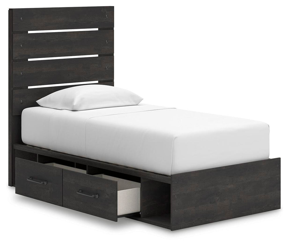 Hollivern Twin Panel Storage Bed, Dresser, Mirror and Chest (20)