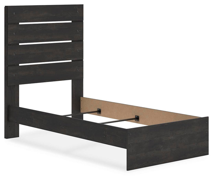 Hollivern Twin Panel Bed - Dark Gray (3)