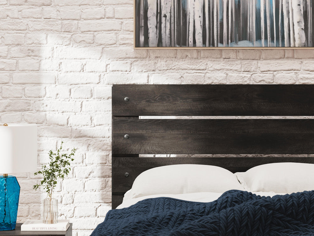 Hollivern Twin Panel Bed - Dark Gray (10)