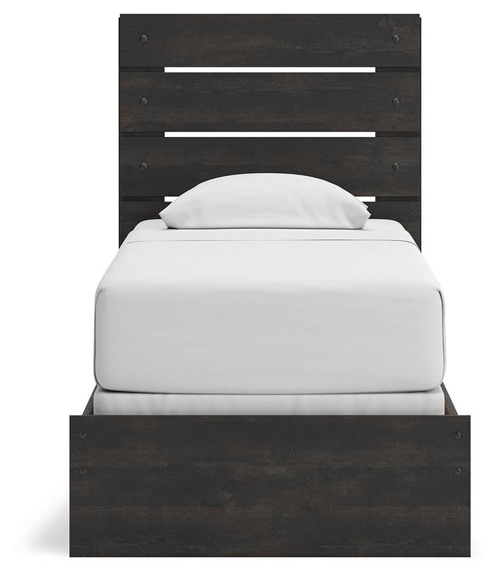 Hollivern Twin Panel Bed - Dark Gray (6)