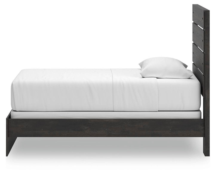 Hollivern Twin Panel Bed - Dark Gray (8)
