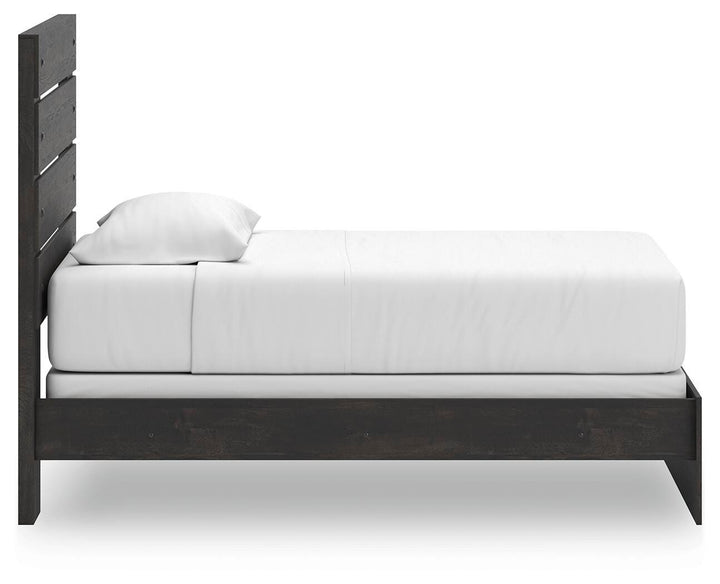 Hollivern Twin Panel Bed - Dark Gray (9)