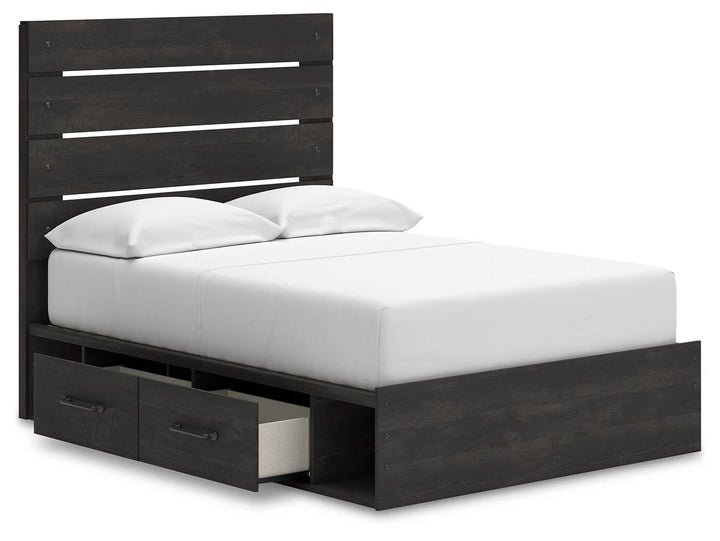Hollivern Full Panel Storage Bed - Dark Gray (5)