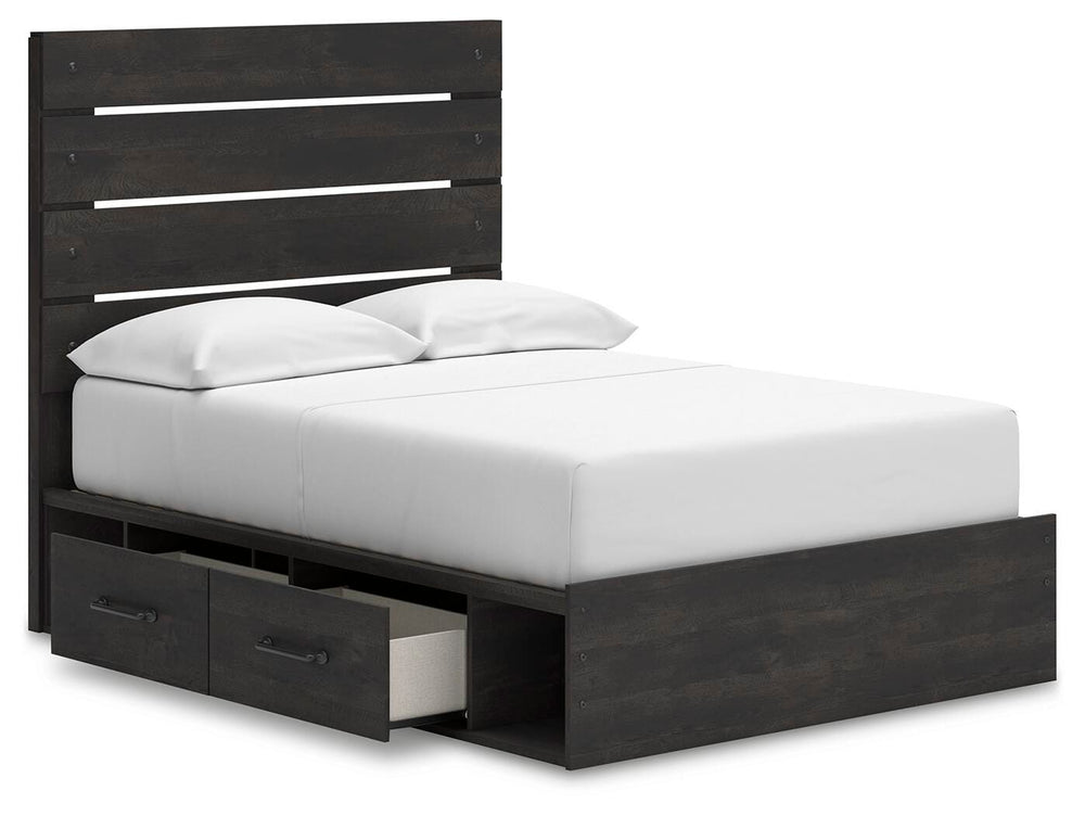 Hollivern Full Panel Storage Bed - Dark Gray (5)