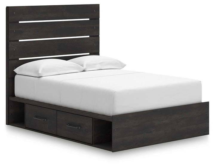 Hollivern Full Panel Storage Bed - Dark Gray (1)