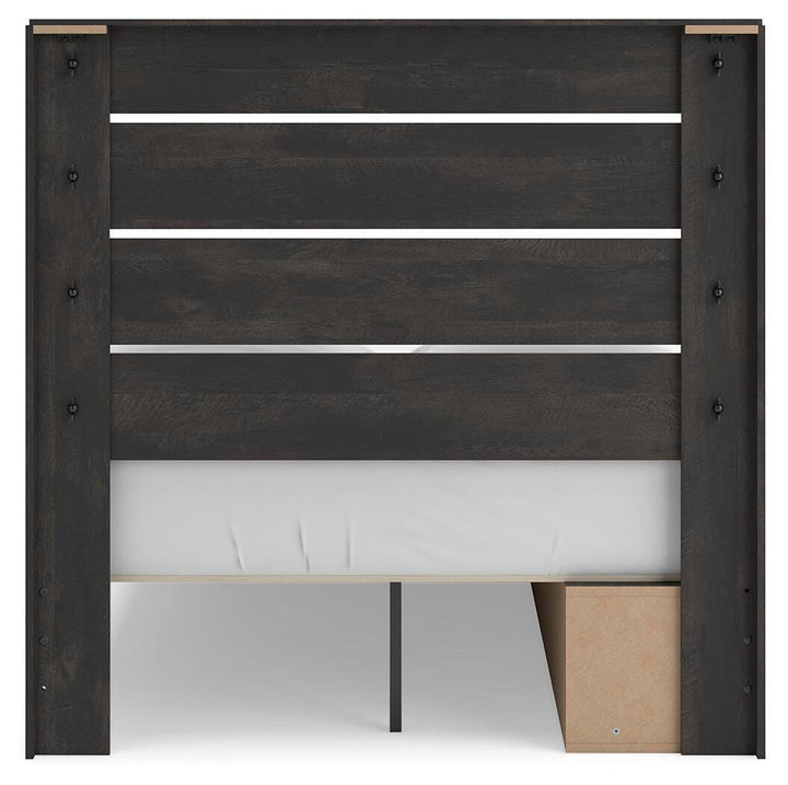 Hollivern Full Panel Storage Bed - Dark Gray (8)