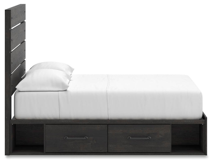 Hollivern Full Panel Storage Bed - Dark Gray (10)